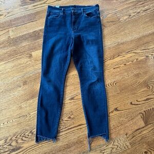 MOTHER High Rise Jeans in Deep Indigo